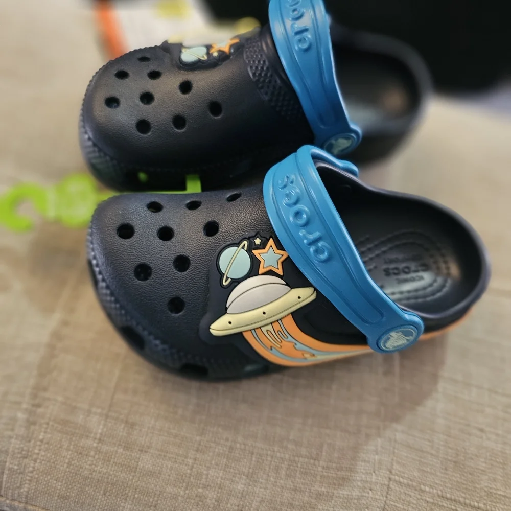 Toddler Classic UFO Lights Clog Sz 8